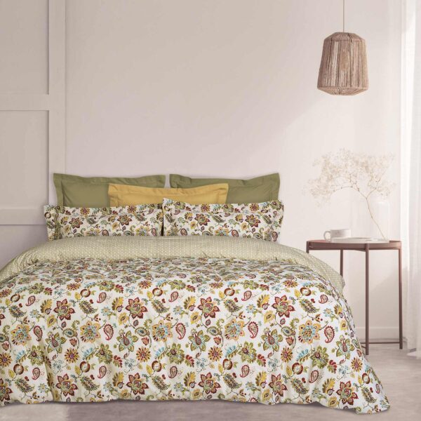 DAS HOME ΣΕΤ ΠΑΠΛΩΜΑΤΟΘΗΚΗ ΜΟΝΗ CASUAL 5409 ΕΚΡΟΥ, ΚΟΚΚΙΝΟ, ΠΡΑΣΙΝΟ shopinhome shopinhome