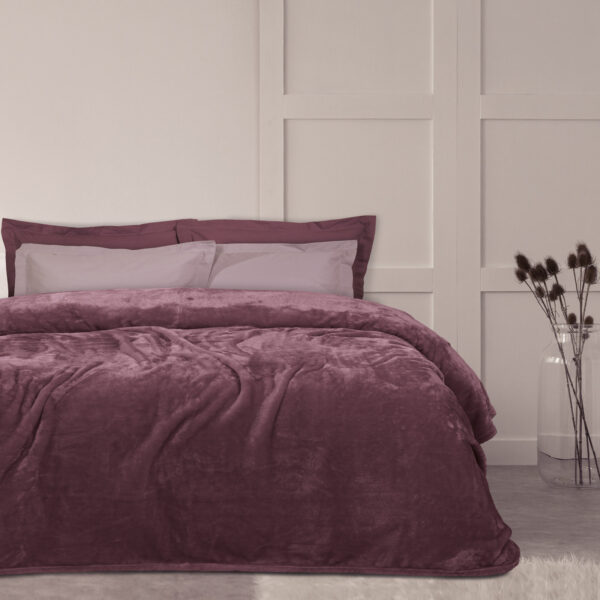 DAS HOME ΚΟΥΒΕΡΤΑ VELOUR ΥΠΕΡΔΙΠΛΗ 1347 ΡΟΔΙ shopinhome shopinhome