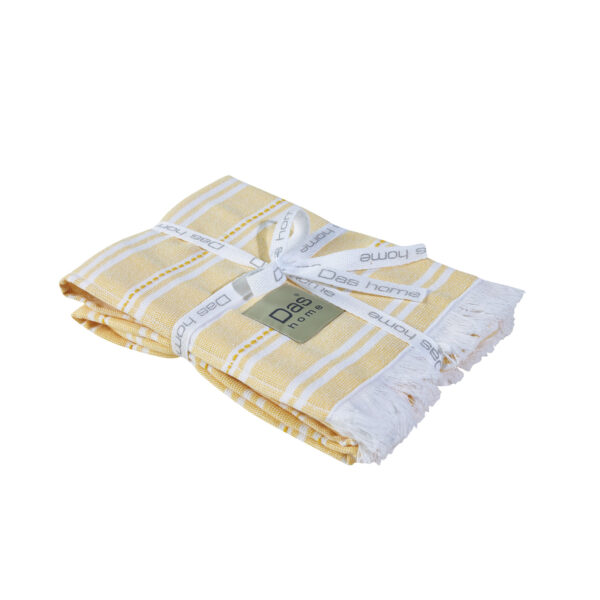 DAS HOME ΣΕΤ ΠΟΤΗΡΟΠΑΝΑ 2ΤΜΧ 40Χ65 0709 ΚΙΤΡΙΝΟ, ΛΕΥΚΟ shopinhome shopinhome