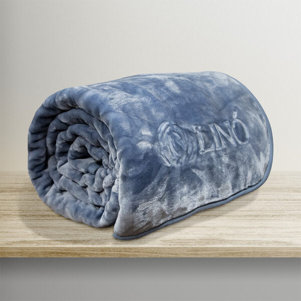LINO ΚΟΥΒΕΡΤΑ VELLUT BLUE 160X220 shopinhome shopinhome LINO ΚΟΥΒΕΡΤΑ VELLUT BLUE 160X220 shopinhome shopinhome