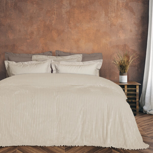 DAS HOME ΚΟΥΒΕΡΤΑ FLEECE 220Χ240 1353 ΙΒΟΥΑΡ shopinhome shopinhome