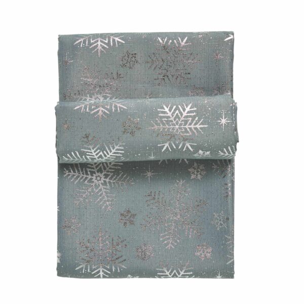 DAS HOME CHRISTMAS ΤΡΑΠΕΖΟΜΑΝΤΗΛΟ 140Χ220 0714 ΑΣΗΜΙ, ΓΚΡΙ shopinhome shopinhome