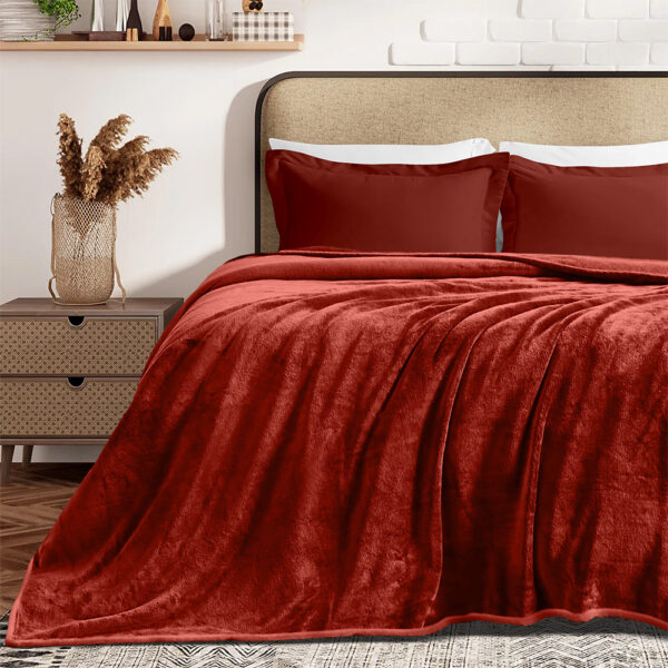 LINO ΚΟΥΒΕΡΤΑ ΒΕΛΟΥΤΕ COBERTOR BORDO 160X220 shopinhome shopinhome