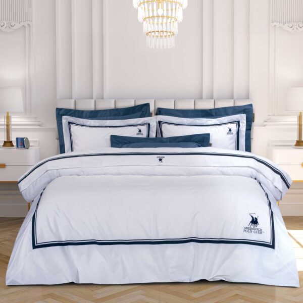 GREENWICH POLO CLUB ΠΑΠΛΩΜΑΤΟΘΗΚΗ ΣΕΤ ΥΠΕΡΔΙΠΛH 2174 ΛΕΥΚΟ shopinhome shopinhome