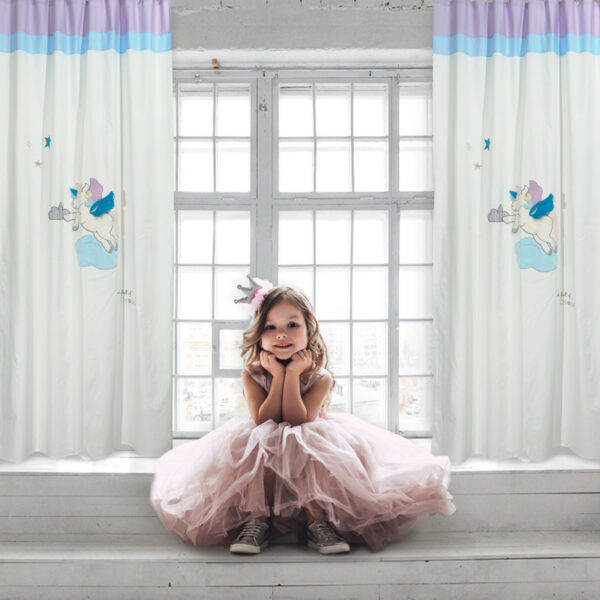 DAS BABY 6463 ΚΟΥΡΤΙΝΑ-ΚΡΙΚΟΥΣ 140Χ260 ΚΡΕΜ, ΡΟΖ shopinhome shopinhome