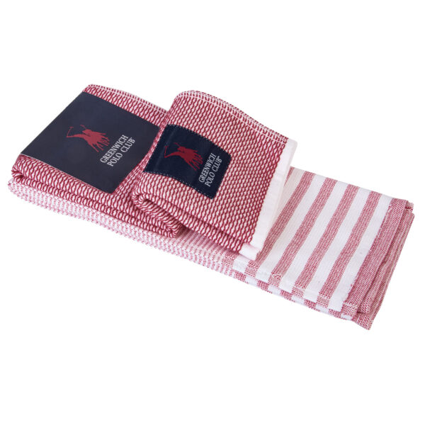 GREENWICH POLO CLUB ΠΕΤΣΕΤΕΣ ΚΟΥΖΙΝΑΣ ΣΕΤ 2TMX 40Χ60 2709 ΛΕΥΚΟ, ΡΟΔΙ shopinhome shopinhome