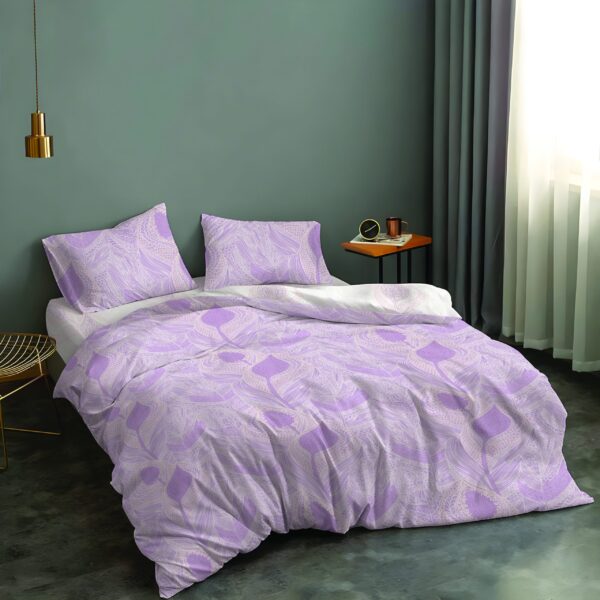 LINO ΣΕΤ ΠΑΠΛΩΜΑΤΟΘΗΚΗ JACQUARD MAUVE 220Χ240 shopinhome shopinhome
