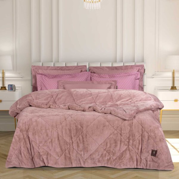 GREENWICH POLO CLUB ΚΟΥΒΕΡΤΟΠΑΠΛΩΜΑ FAUX FUR-SHERPA ΥΠΕΡΔΙΠΛΟ 3445 NUDE shopinhome shopinhome