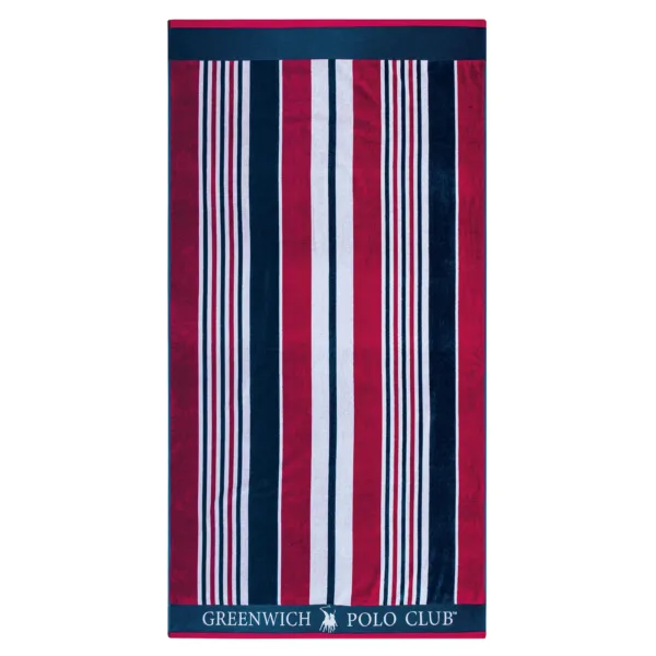 GREENWICH POLO CLUB ΠΕΤΣΕΤΑ ΘΑΛΑΣΣΗΣ 90Χ180 3632 ΚΟΚΚΙΝΟ, ΛΕΥΚΟ, ΜΠΛΕ shopinhome shopinhome