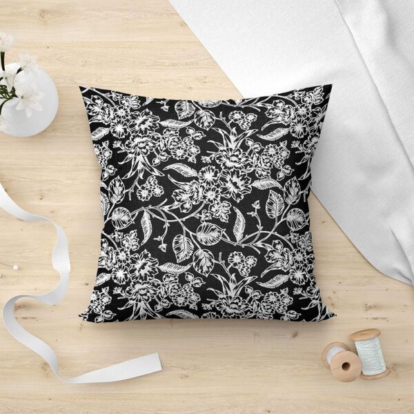 LINO ΜΑΞΙΛΑΡΟΘΗΚΗ IZAL 801 BLACK 45X45 Μαξιλάρια Διακοσμητικά shopinhome