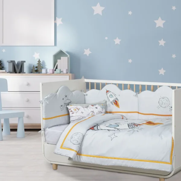DAS BABY ΚΟΥΒΕΡΛΙ FUN 4877 ΓΚΡΙ, ΚΙΤΡΙΝΟ, ΜΠΛΕ shopinhome shopinhome