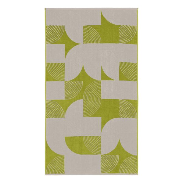 LINO ΠΕΤΣΕΤΑ ΘΑΛΑΣΣΗΣ GEOMETRICO LGREY-GREEN 86X160 shopinhome shopinhome