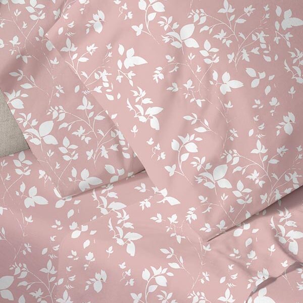 Παπλωματοθήκη Menta Εμπριμέ 040 Pink Υπέρδιπλη (230×250) shopinhome shopinhome