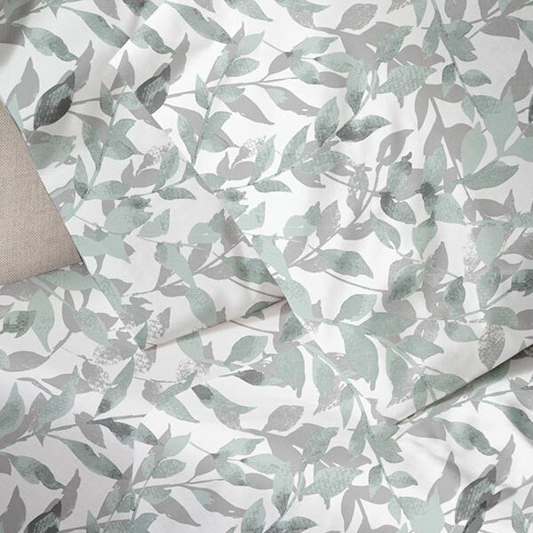 Παπλωματοθήκη Menta Εμπριμέ 050 Grey Υπέρδιπλη (230×250) shopinhome shopinhome