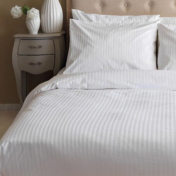 Παπλωματοθήκη Satin Stripes Μονή (170×250) shopinhome shopinhome