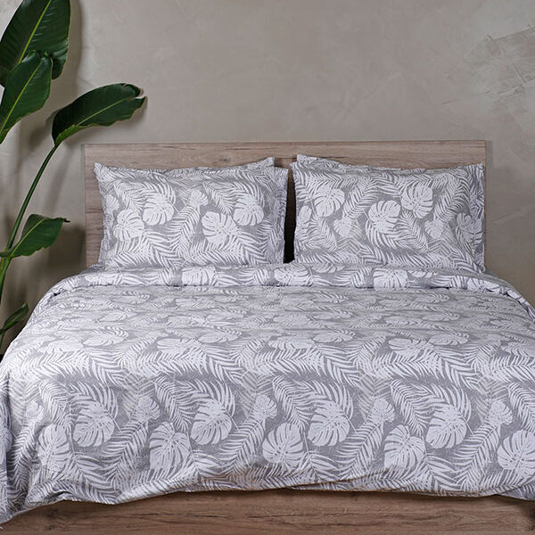 Παπλωματοθήκη Cotton Feelings 2038 Grey Μονή (170×250) shopinhome shopinhome