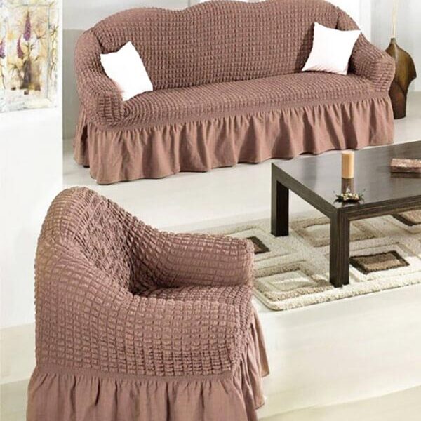 Κάλυμμα σαλονιού Γκοφρέ Mocha shopinhome shopinhome