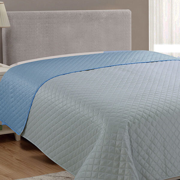 Κουβερλί Fiber Grey/Blue Υπέρδιπλο (220×240) shopinhome shopinhome