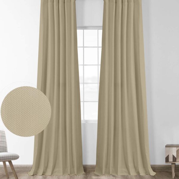 Κουρτίνα μπλακάουτ Foresta Beige 145×280 shopinhome shopinhome