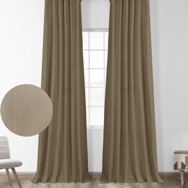 Κουρτίνα μπλακάουτ Foresta Mocha 145×280 shopinhome shopinhome