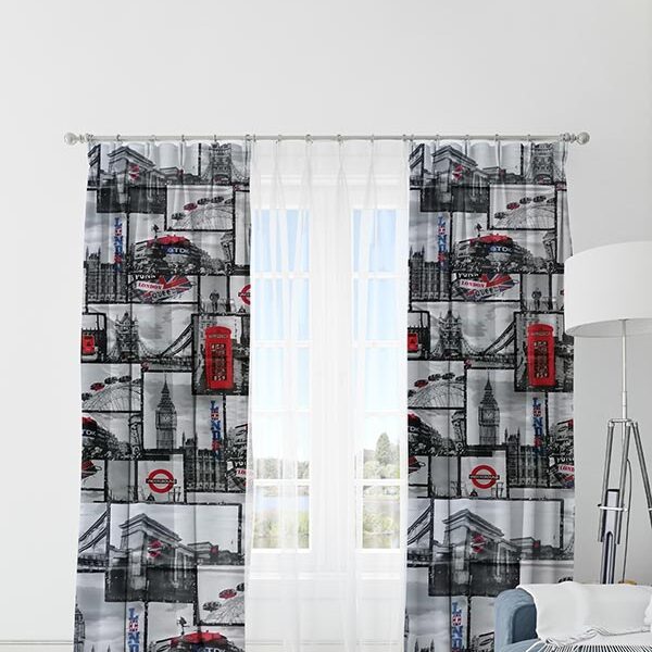 Κουρτίνα λονέτα London shopinhome shopinhome