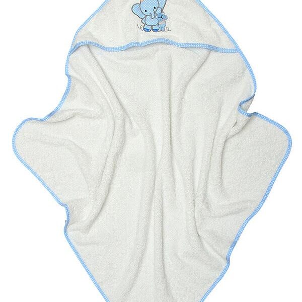 Κάπα κεντητή Elephant Blue 75×75 shopinhome shopinhome