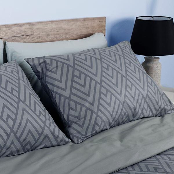 Μαξιλαροθήκες Cotton Feelings 2036 Grey shopinhome shopinhome