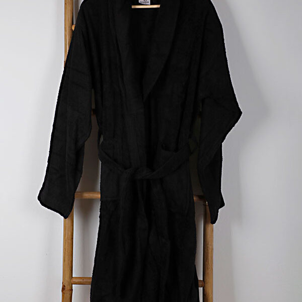 Μπουρνούζι Sato Black Large shopinhome shopinhome