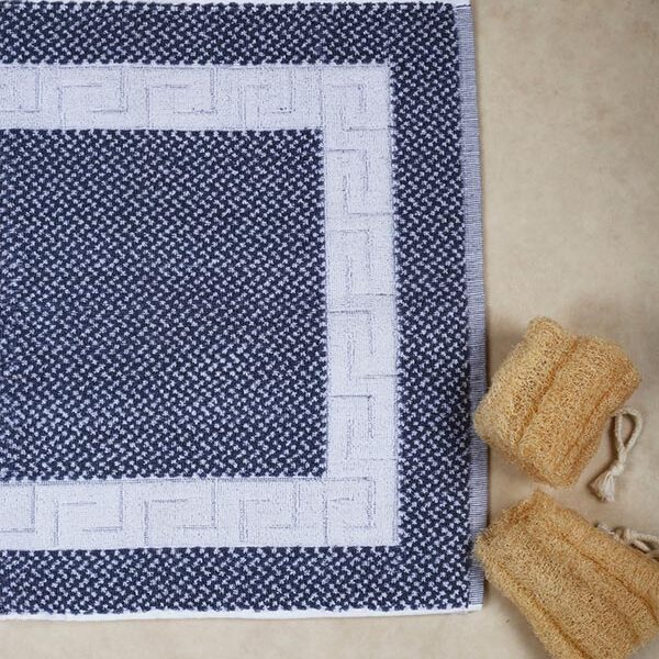 Πατάκι μαίανδρος Grey/White 50×75 shopinhome shopinhome