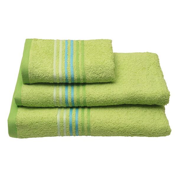 Πετσέτα πενιέ Stripes Green Προσώπου (50×100) shopinhome shopinhome