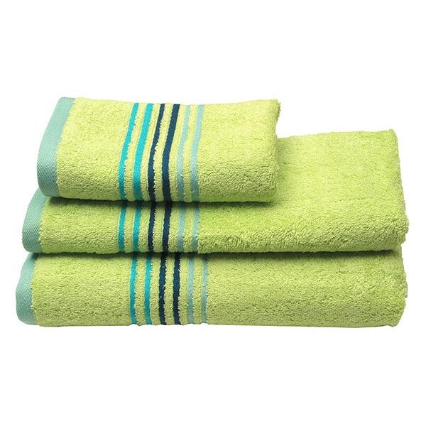 Πετσέτα πενιέ Stripes Light Green Προσώπου (50×100) shopinhome shopinhome