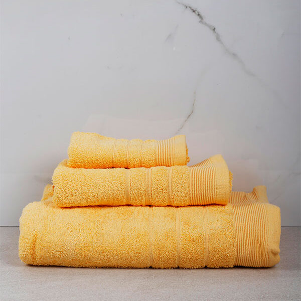 Πετσέτα Χίμπουρι 12 Yellow Σετ 3 τεμ. shopinhome shopinhome