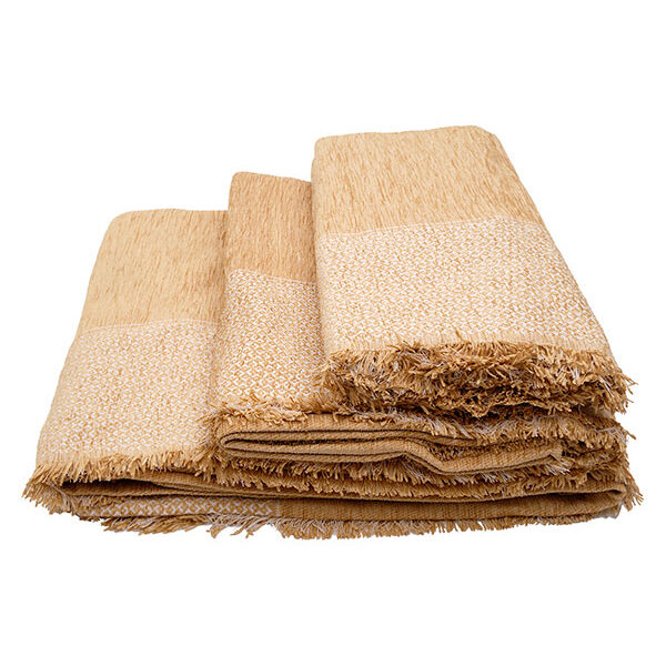 Ριχτάρι Σενίλ Frame 5 Mustard Σετ 3 τεμαχίων (1θ – 2θ – 3θ) shopinhome shopinhome