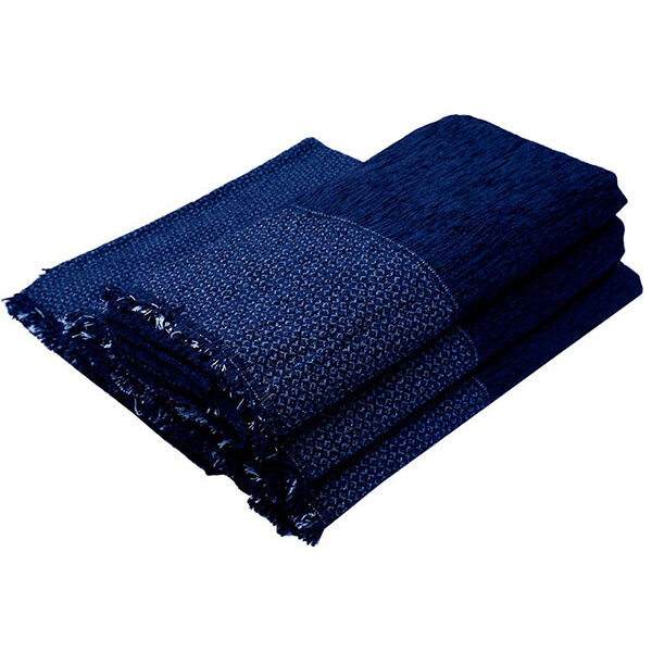 Ριχτάρι Σενίλ Frame 8 Blue Σετ 2 τεμαχίων (2θ – 3θ) shopinhome shopinhome