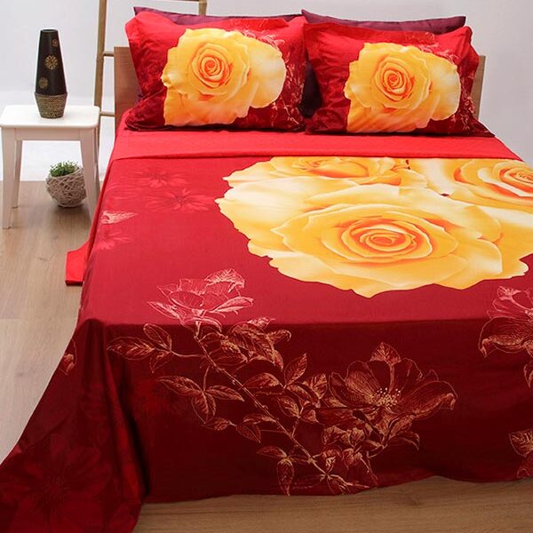 Σετ Σεντόνια Satin εμπριμέ 300 Υπερδιπλο (235×260) shopinhome shopinhome