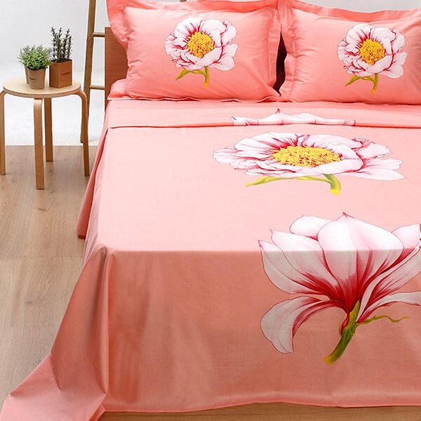 Σετ Σεντόνια Satin εμπριμέ 40432 Υπερδιπλο (235×260) shopinhome shopinhome