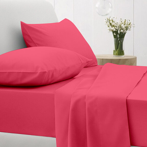 Σετ Σεντόνια Cotton Feelings 112 Fuchsia Μονό (165×270) shopinhome shopinhome