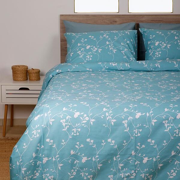 Σετ Σεντόνια Cotton Feelings 924 Aqua Μονό (165×270) shopinhome shopinhome