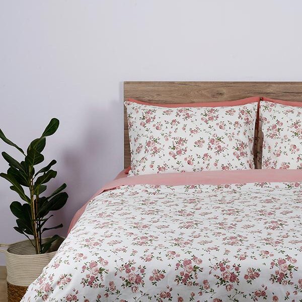 Σετ Σεντόνια Cotton Feelings 929 Pink Μονό (165×270) shopinhome shopinhome