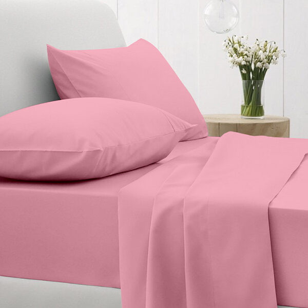 Σετ Σεντόνια Cotton Feelings 102 Lila Διπλό με λάστιχο (150×205+30) shopinhome shopinhome