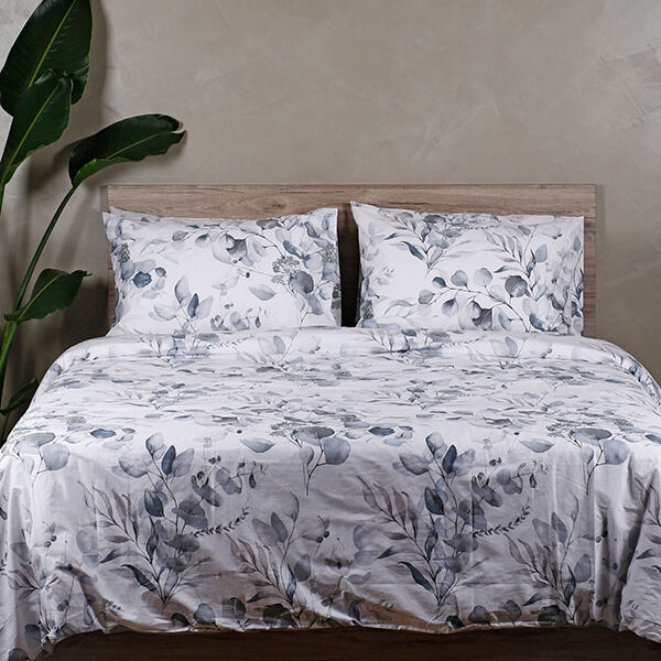 Σετ Σεντόνια Cotton Feelings 932 Grey Διπλό (200×270) shopinhome shopinhome