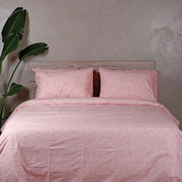 Σετ Σεντόνια Cotton Feelings 2040 Pink King Size (260×270) shopinhome shopinhome