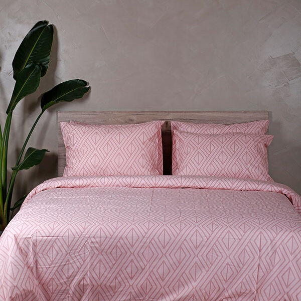 Σετ Σεντόνια Cotton Feelings 2042 Pink King Size (260×270) shopinhome shopinhome