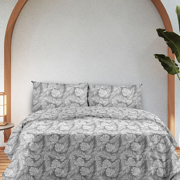 Σετ Σεντόνια Flannel 3038 Grey Μονό (160×260) shopinhome shopinhome