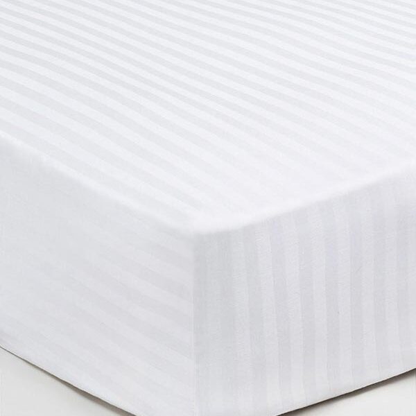 Κατωσέντονο Satin Stripes με λάστιχο Διπλό (160×200+40) shopinhome shopinhome