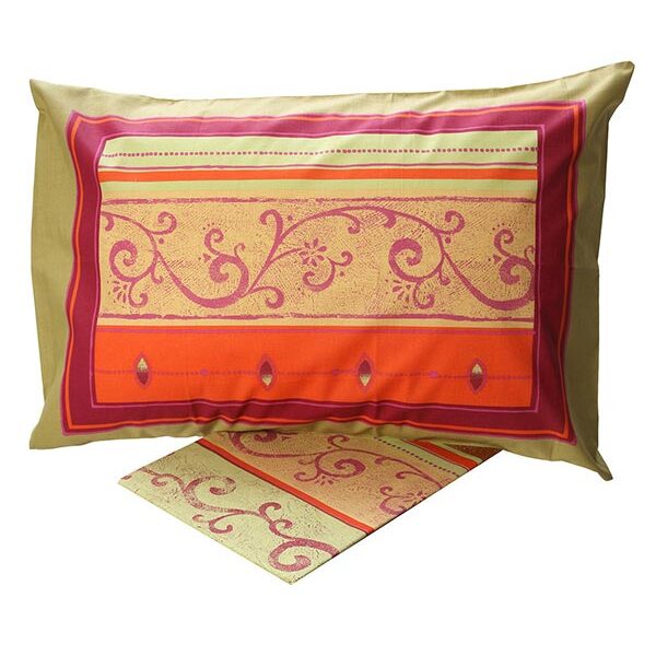 Σετ Σεντόνια Cotton Feelings εμπριμέ 9804 Green Μονό (160×260) shopinhome shopinhome