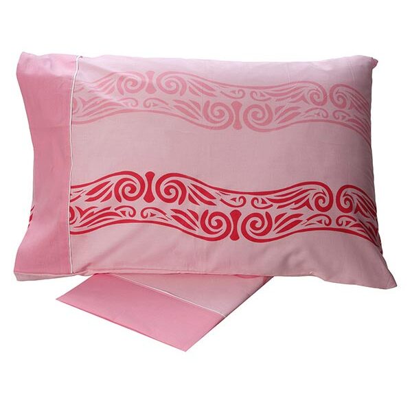 Σετ Σεντόνια Cotton Feelings εμπριμέ 2017 Pink Μονό (160×260) shopinhome shopinhome