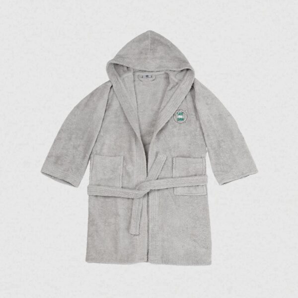 Μπουρνούζι Παιδικό Eco Grey Ηλικία 10-12 shopinhome shopinhome