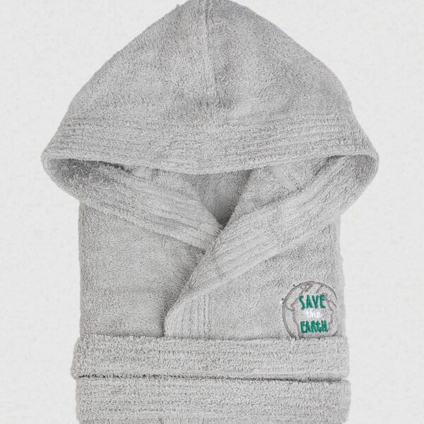 Μπουρνούζι Παιδικό Eco Grey Ηλικία 2-4 shopinhome shopinhome