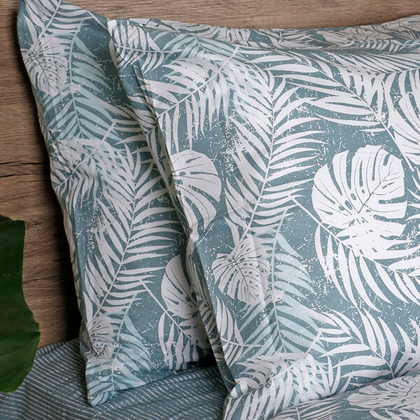 Μαξιλαροθήκες Cotton Feelings 2038 Aqua 50×70 shopinhome shopinhome